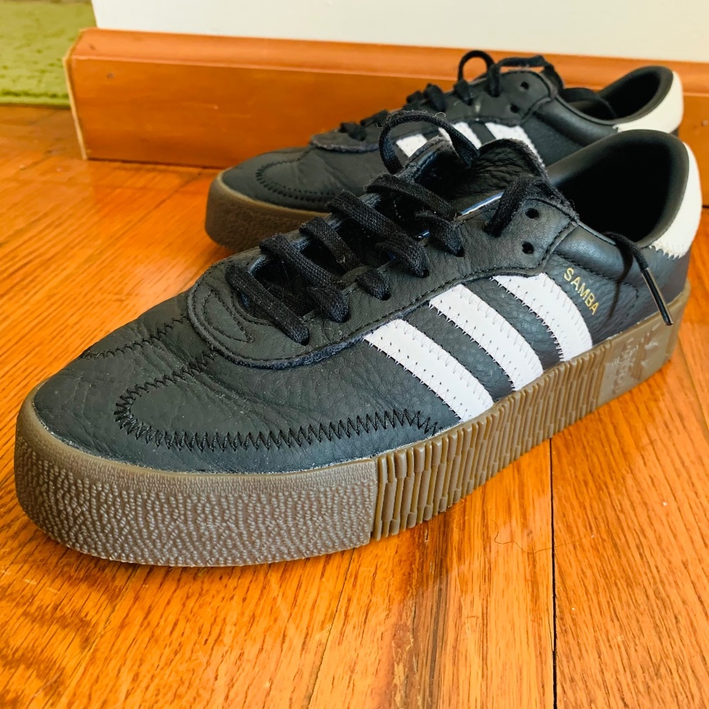 ADIDAS Originals Sambarose Black Womens' Sneakers Size 6 1/2